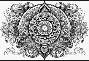 tattoo with swirly elements tattoo idea