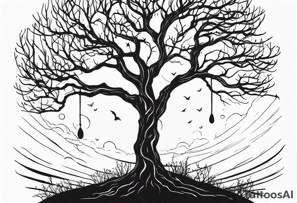 creepy tree tattoo idea
