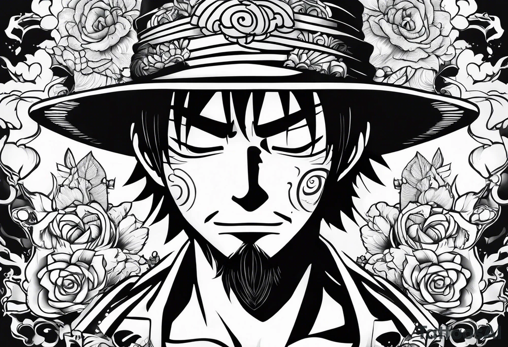 Once piece luffy tattoo idea