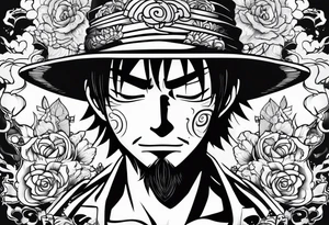 Once piece luffy tattoo idea