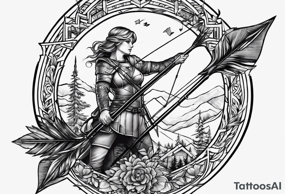 Arrow tattoo idea