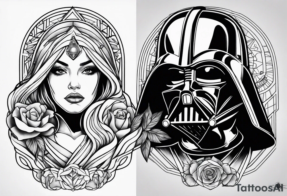 Star wars pinup tattoo idea