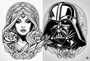 Star wars pinup tattoo idea
