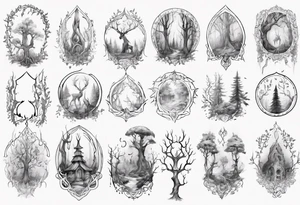 Elvish Forrest tattoo idea