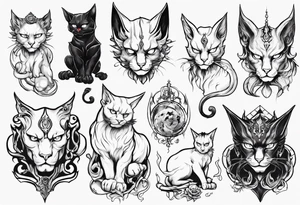 Hades as an cat tattoo idea