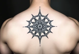 3D merkaba symnol tattoo idea