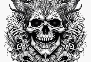 My flaws burn through my skin like demonic flames from hell tattoo idea