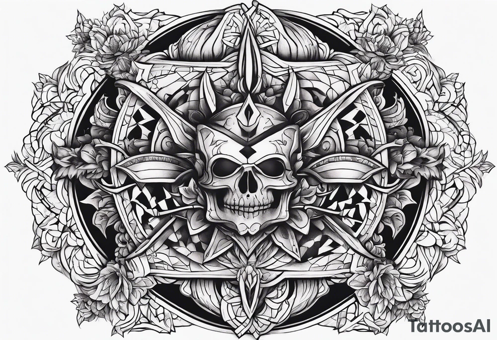 Tattoo about life and hell tattoo idea