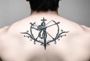 Sexy Sagittarius December 6th genesis tattoo idea
