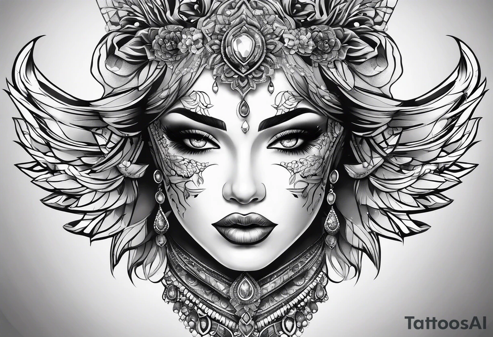 crystal tattoo idea