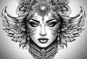 crystal tattoo idea