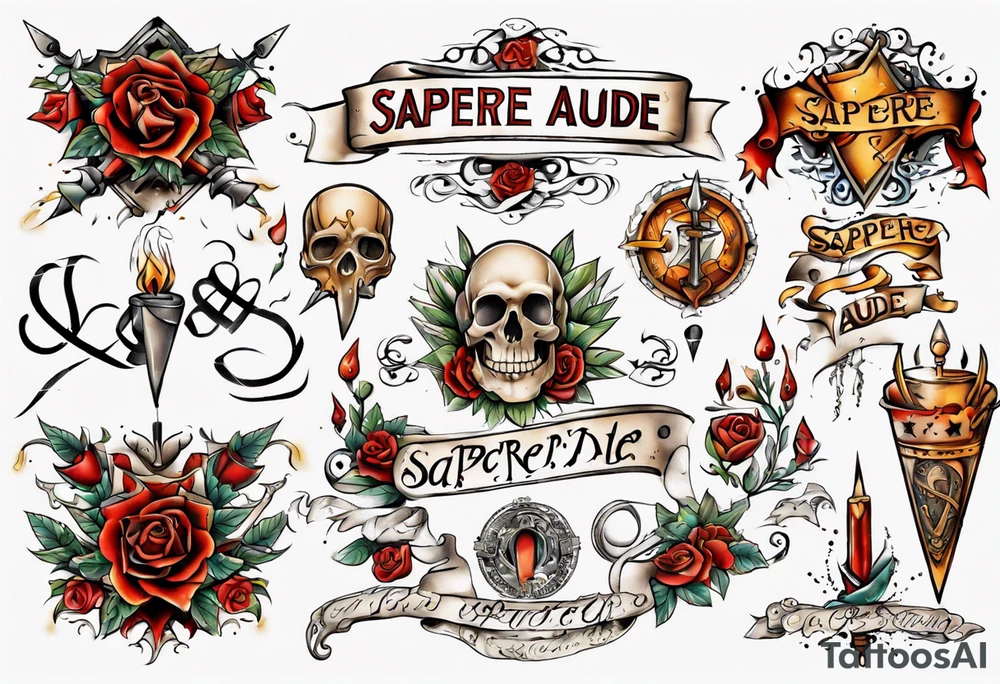 " sapere aude"
schwert tattoo idea