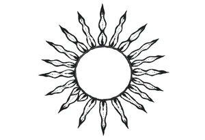 Sun tattoo idea