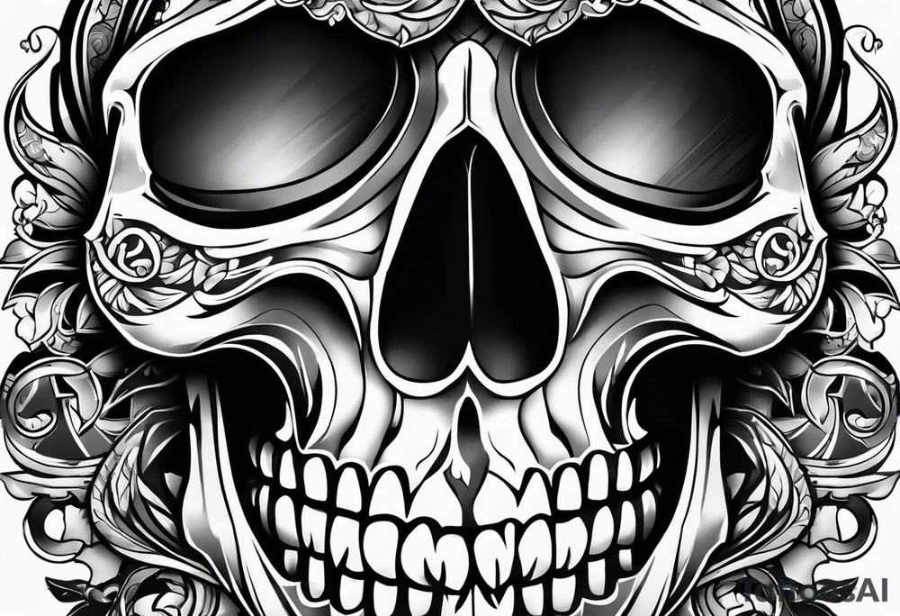skull tattoo idea