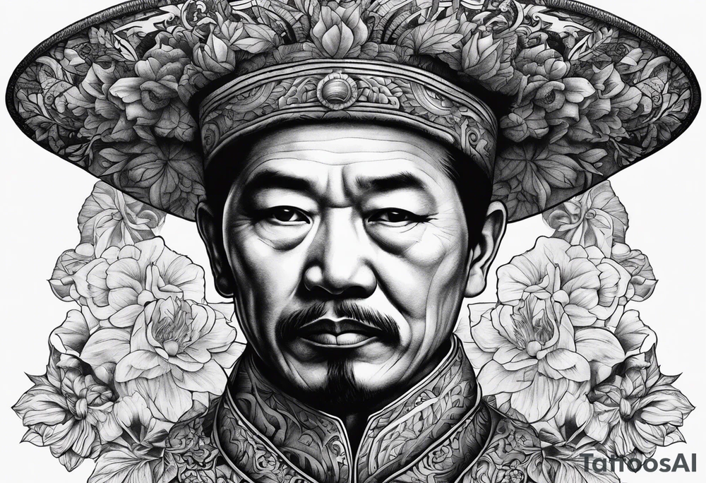 morte com facão e cabeça na mao tattoo idea