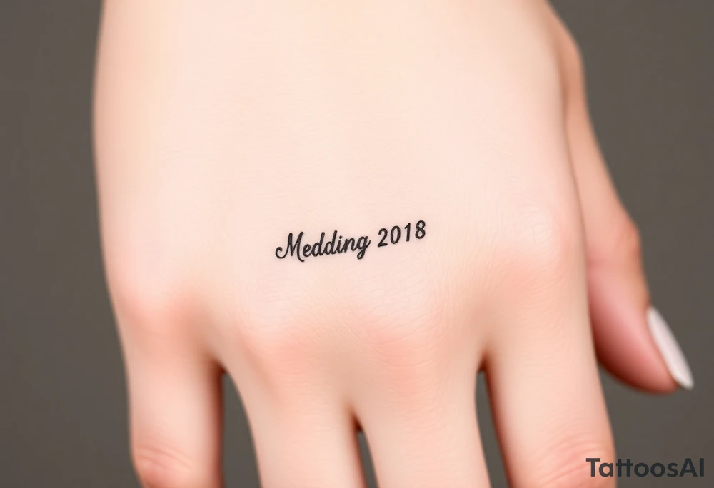 simple and elegant black ring with the wedding date tattoo idea simple and elegant black ring with the wedding date tattoo idea