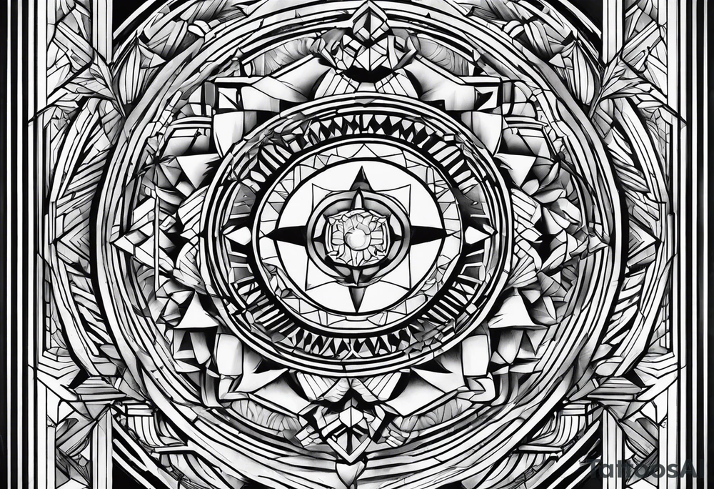 Tesseract tattoo idea