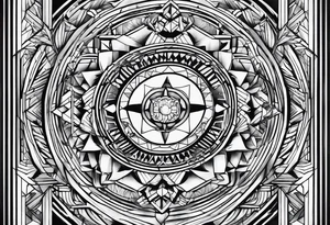 Tesseract tattoo idea