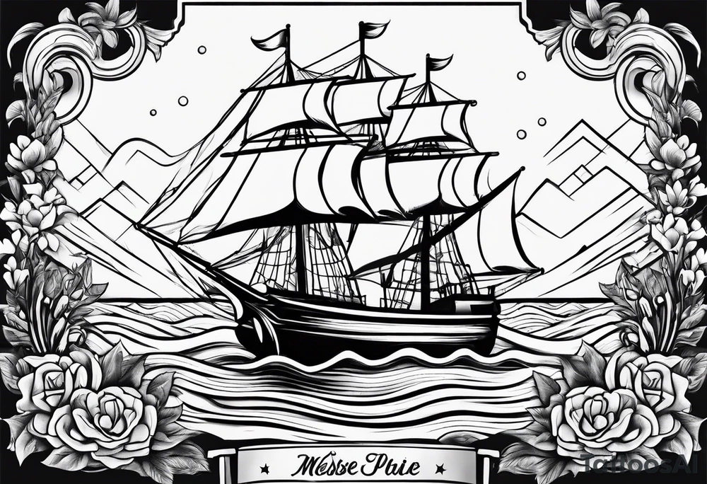 Simple anchor tattoo idea