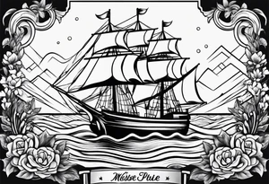 Simple anchor tattoo idea