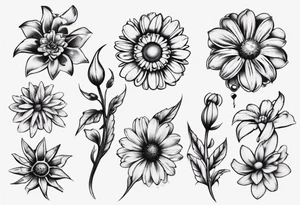 Steel Daisy tatoo tattoo idea