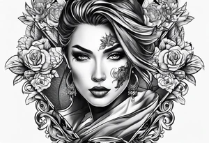 two face tattoo tattoo idea