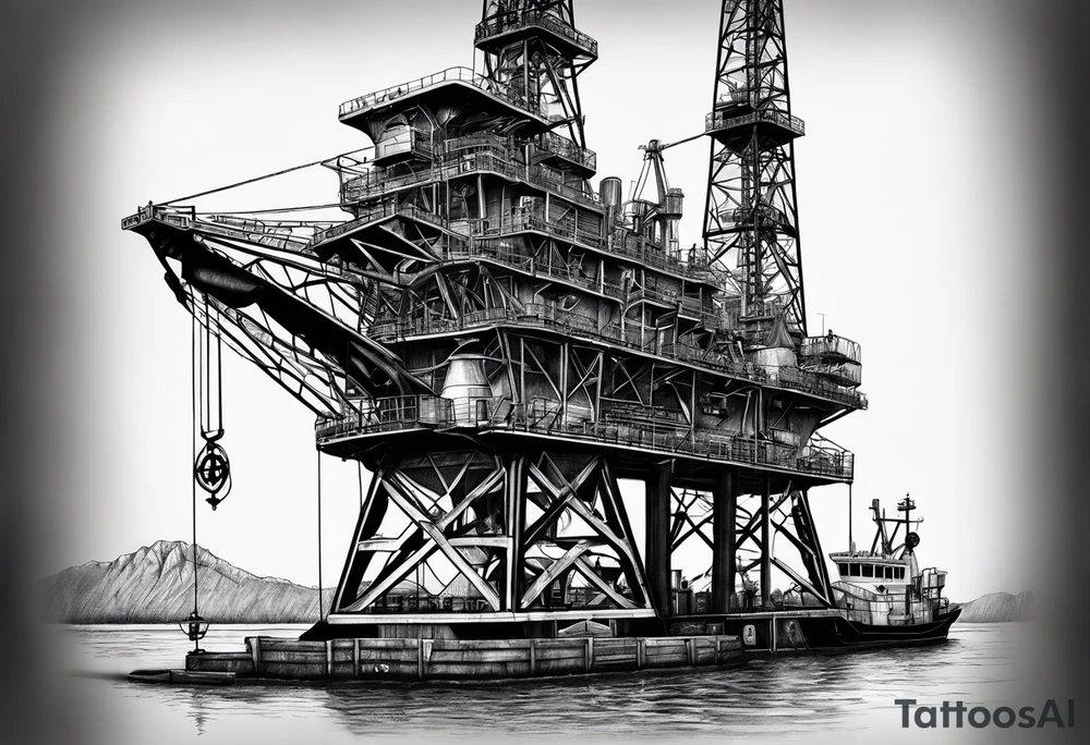 Texas,  oil rig,  Irish tattoo idea