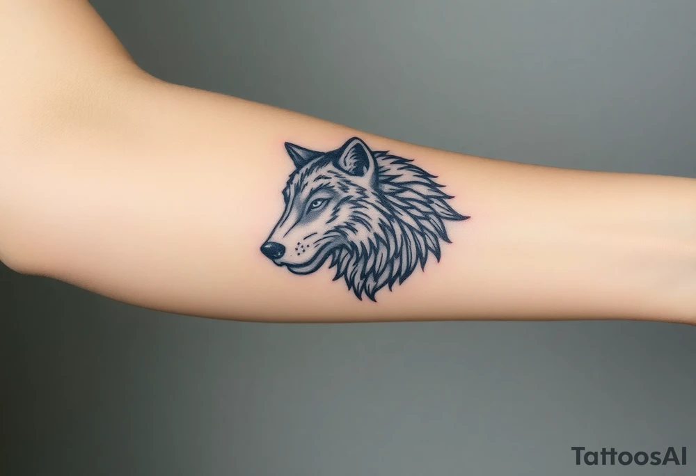 Wolf tattoo idea