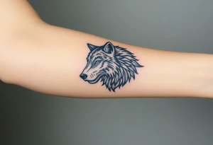 Wolf tattoo idea