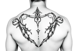 bondage fetish inspired full butt tattoo for a man tattoo idea