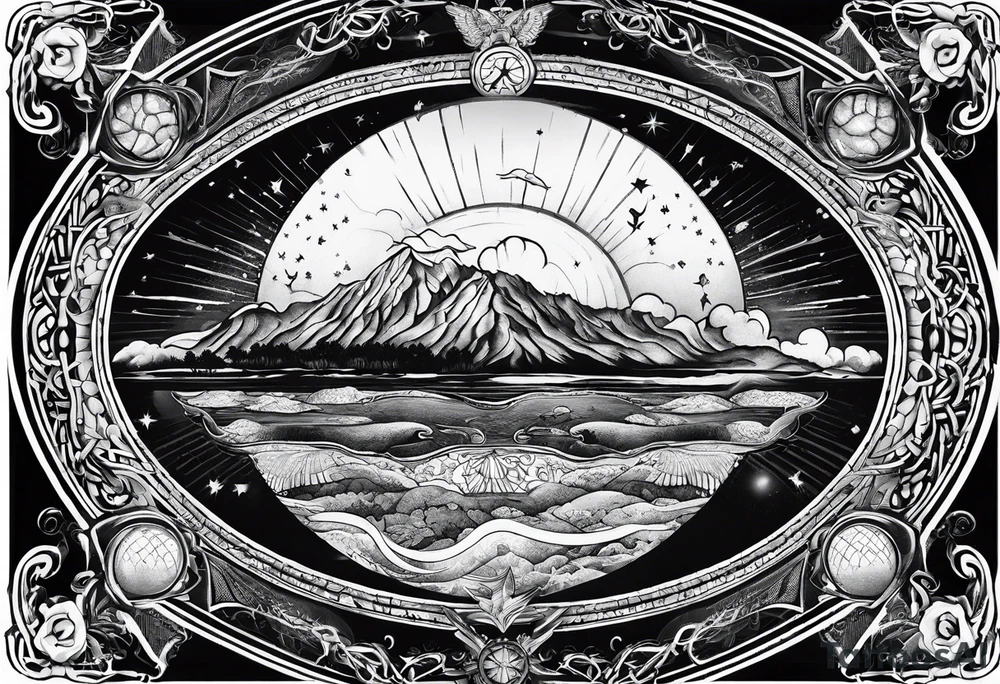 Flat earth tattoo idea