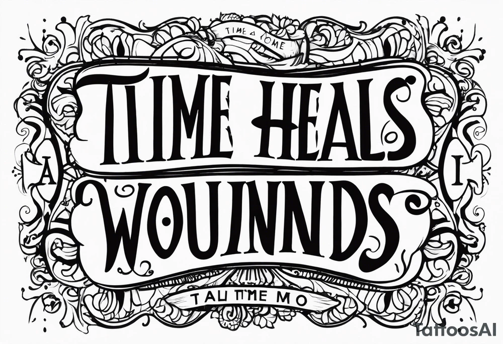 Time heals all wounds tattoo idea