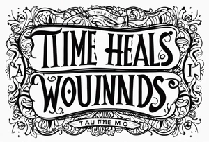 Time heals all wounds tattoo idea