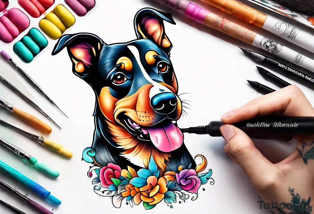 Play dough dog tattoo idea