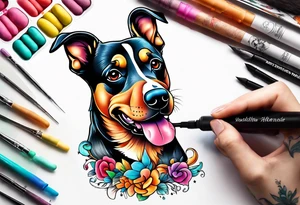 Play dough dog tattoo idea