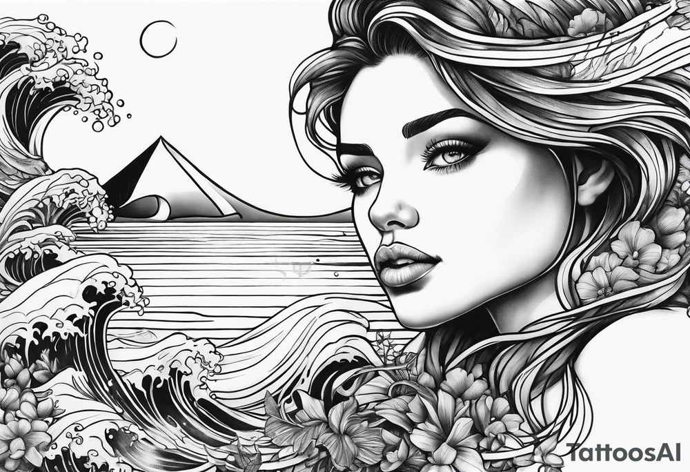 ocean tattoo idea