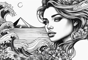 ocean tattoo idea