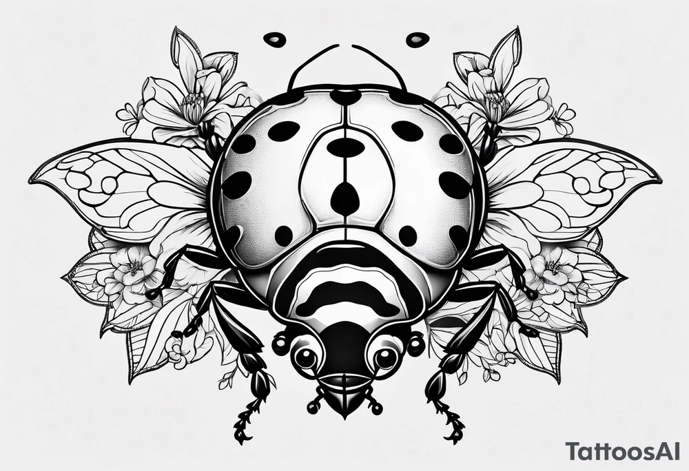 love
lady bug tattoo idea