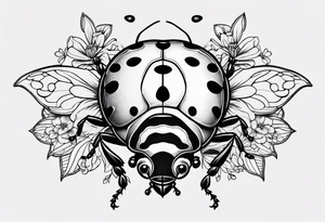love
lady bug tattoo idea