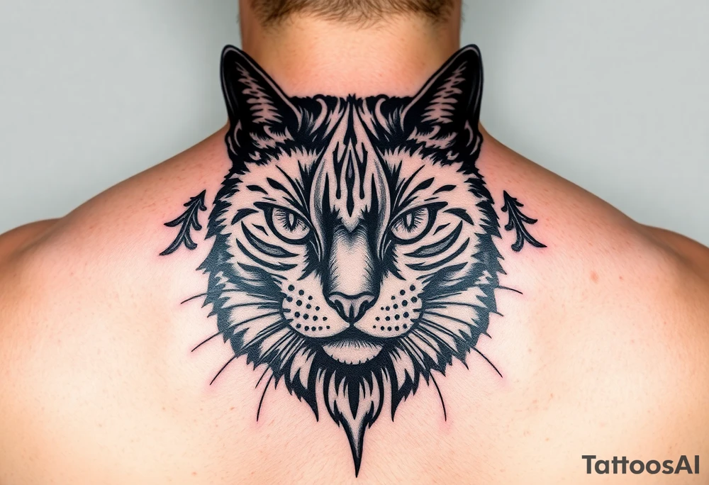 Black Cat tattoo idea