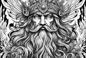 Poseidon water tattoo idea