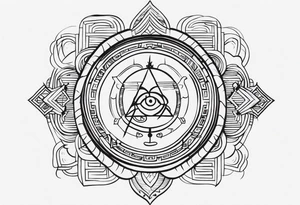 真爱永不消亡 just draw those exact symbols tattoo idea