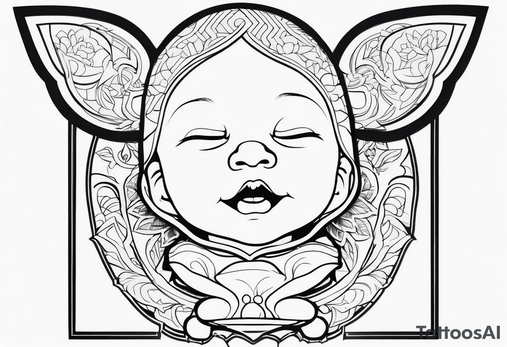Baby boy tattoo idea