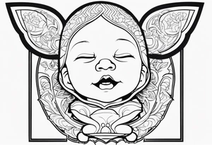 Baby boy tattoo idea