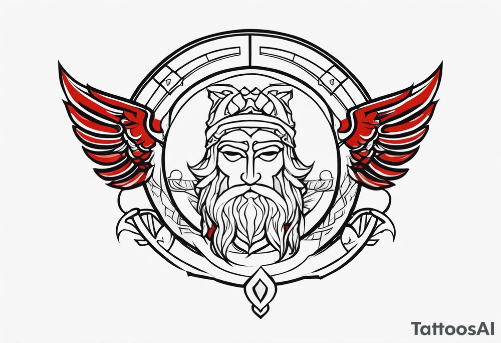 greek strength tattoo tattoo idea