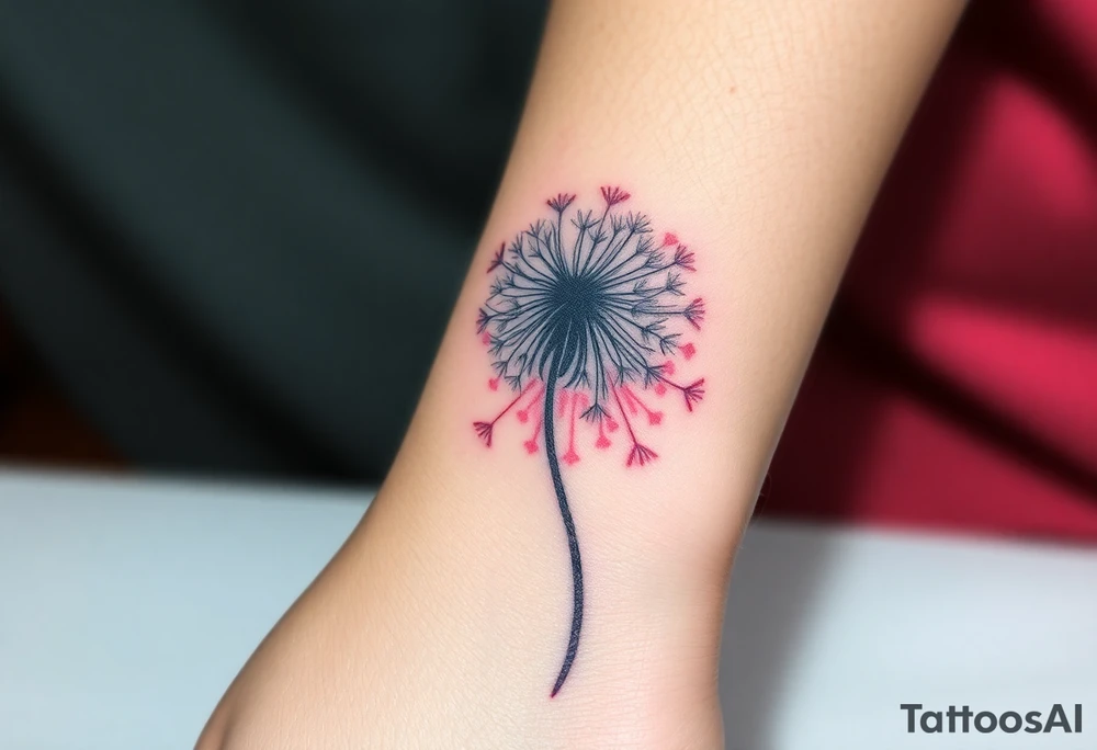 Dandelion real 
with shadows tattoo idea
