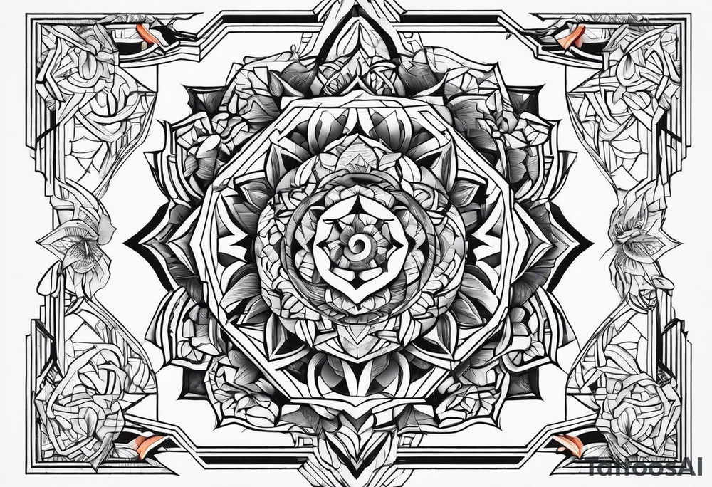 broken uruburus tattoo idea