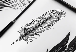 Ornate Peacock Feather tattoo idea