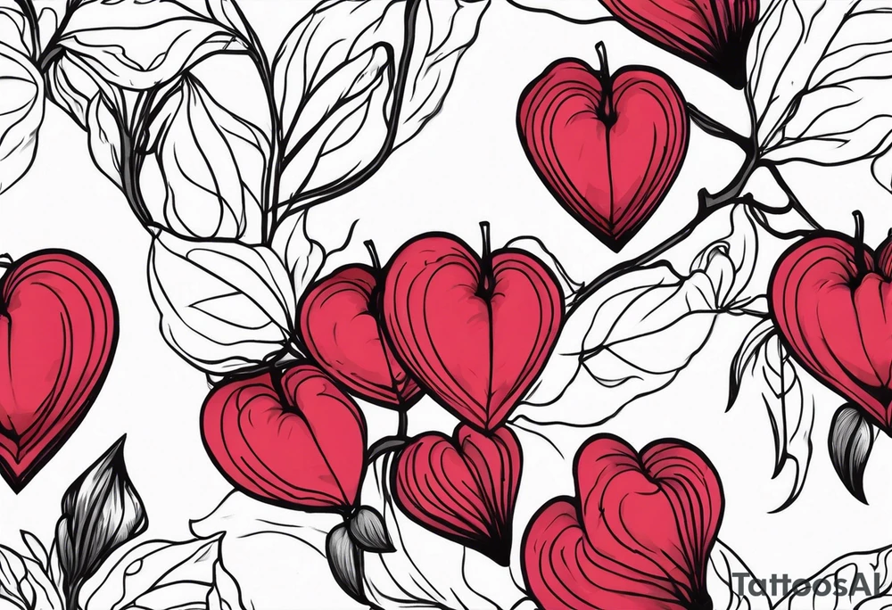 Bleeding heart tattoo idea