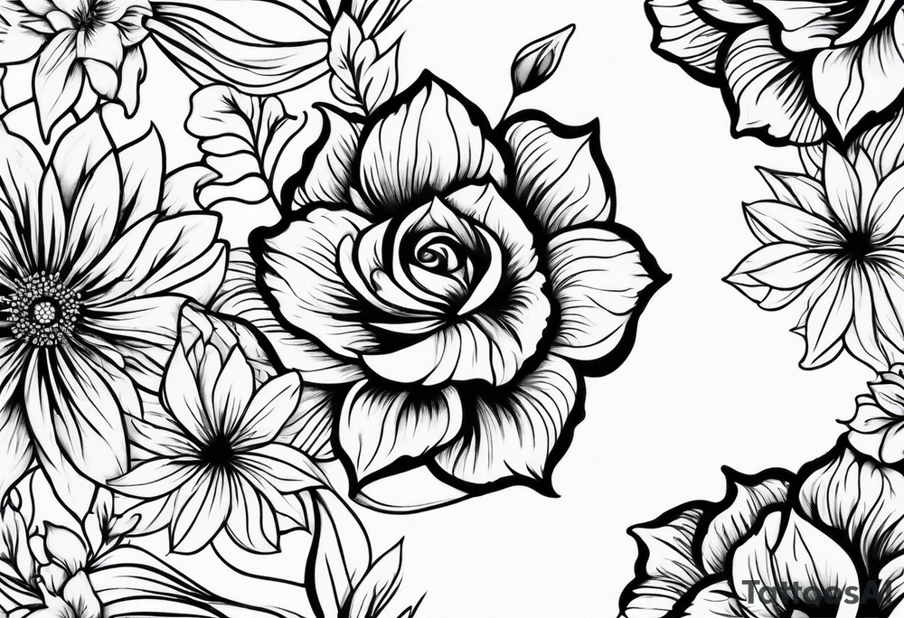 Floral Space Spine Tattoo tattoo idea